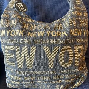 New York Textured Shoulder Bag